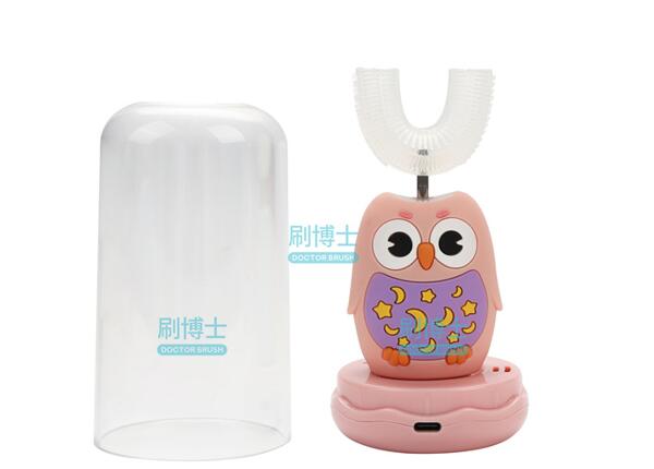 2歲兒童電動牙刷u型推薦：刷博士可愛卡通款U型兒童牙刷